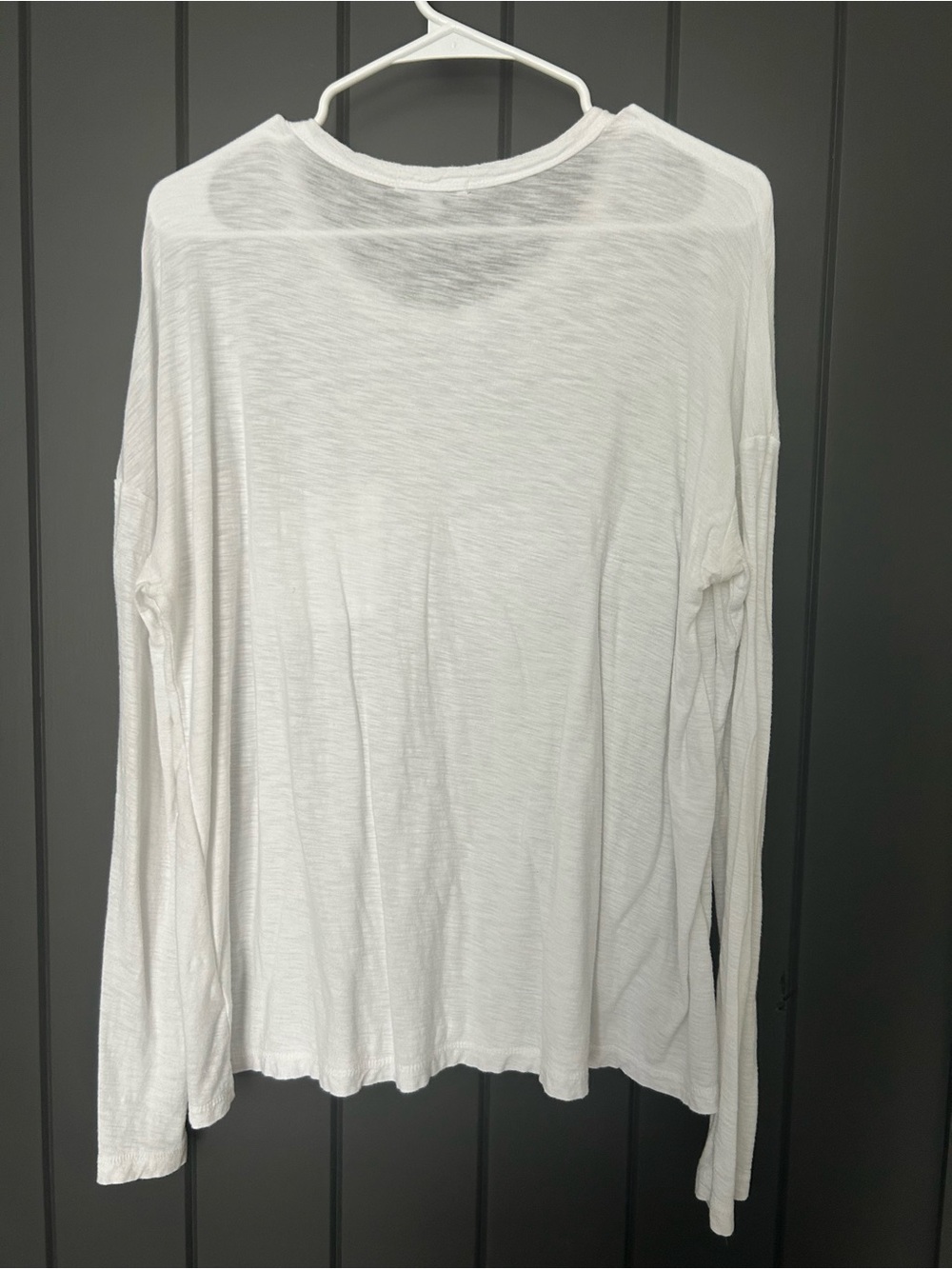James Perse White Sheer Long-Sleeve Crewneck Tee ๐bundle2 and SAVE 10%๐ - Picture 4 of 6